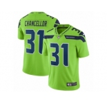 Men Nike Seattle Seahawks #31 Kam Chancellor Vapor Untouchable Limited Green NFL Jersey