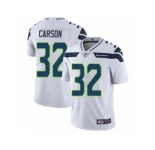 Men Nike Seattle Seahawks #32 Chris Carson White Vapor Untouchable Limited Player NFL Jersey