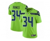 Men Nike Seattle Seahawks #34 Thomas Rawls Vapor Untouchable Limited Green NFL Jersey