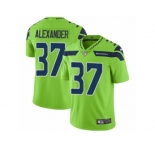 Men Nike Seattle Seahawks #37 Shaun Alexander Vapor Untouchable Limited Green NFL Jersey