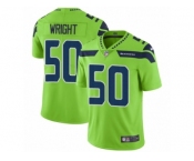 Men Nike Seattle Seahawks #50 K.J. Wright Vapor Untouchable Limited Green NFL Jersey