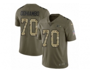 Men Nike Seattle Seahawks #70 Rees Odhiambo Limited Olive Camo 2017 Salute to Service NFL Jersey