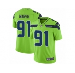 Men Nike Seattle Seahawks #91 Cassius Marsh Vapor Untouchable Limited Green NFL Jersey