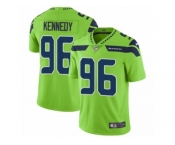 Men Nike Seattle Seahawks #96 Cortez Kennedy Vapor Untouchable Limited Green NFL Jersey