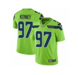 Men Nike Seattle Seahawks #97 Patrick Kerney Vapor Untouchable Limited Green NFL Jersey
