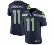 Men's Nike Seattle Seahawks #11 Sebastian Janikowski Navy Blue Team Color Vapor Untouchable Limited Player NFL Jersey