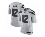 Men's Nike Seattle Seahawks 12th Fan Limited Gray Gridiron II NFL Jersey
