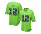 Men's Nike Seattle Seahawks 12th Fan Limited Green Strobe NFL Jersey