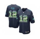 Men's Nike Seattle Seahawks 12th Fan Limited Navy Blue Strobe NFL Jersey