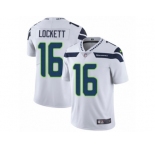 Men's Nike Seattle Seahawks #16 Tyler Lockett Vapor Untouchable Limited White NFL Jersey