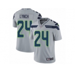 Men's Nike Seattle Seahawks #24 Marshawn Lynch Vapor Untouchable Limited Grey Alternate NFL Jersey