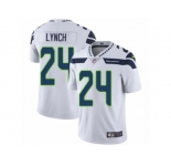 Men's Nike Seattle Seahawks #24 Marshawn Lynch Vapor Untouchable Limited White NFL Jersey