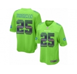 Men's Nike Seattle Seahawks #25 Richard Sherman Limited Green Strobe NFL Jersey