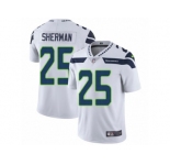 Men's Nike Seattle Seahawks #25 Richard Sherman Vapor Untouchable Limited White NFL Jersey