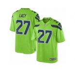 Men's Nike Seattle Seahawks #27 Eddie Lacy Limited Green Rush NFL Jersey