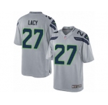Men's Nike Seattle Seahawks #27 Eddie Lacy Limited Grey Alternate NFL Jersey