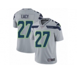 Men's Nike Seattle Seahawks #27 Eddie Lacy Vapor Untouchable Limited Grey Alternate NFL Jersey