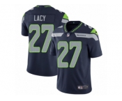Men's Nike Seattle Seahawks #27 Eddie Lacy Vapor Untouchable Limited Steel Blue Team Color NFL Jersey
