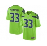 Men's Nike Seattle Seahawks #33 Tedric Thompson Limited Green Rush NFL Jersey