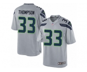 Men's Nike Seattle Seahawks #33 Tedric Thompson Limited Grey Alternate NFL Jersey
