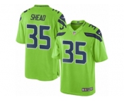 Men's Nike Seattle Seahawks #35 DeShawn Shead Limited Green Rush NFL Jersey
