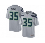 Men's Nike Seattle Seahawks #35 DeShawn Shead Limited Grey Alternate NFL Jersey
