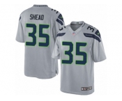 Men's Nike Seattle Seahawks #35 DeShawn Shead Limited Grey Alternate NFL Jersey