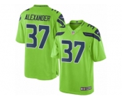 Men's Nike Seattle Seahawks #37 Shaun Alexander Limited Green Rush NFL Jersey