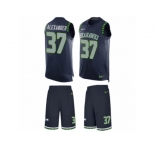 Men's Nike Seattle Seahawks #37 Shaun Alexander Limited Steel Blue Tank Top Suit NFL Jersey