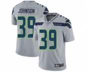 Men's Nike Seattle Seahawks #39 Dontae Johnson Grey Alternate Vapor Untouchable Limited Player NFL Jersey