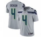 Men's Nike Seattle Seahawks #4 Michael Dickson Grey Alternate Vapor Untouchable Limited Player NFL Jersey