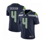 Men's Nike Seattle Seahawks #4 Michael Dickson Navy Blue Team Color Vapor Untouchable Limited Player NFL Jersey