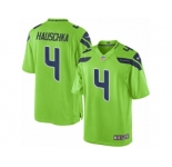 Men's Nike Seattle Seahawks #4 Steven Hauschka Limited Green Rush NFL Jersey