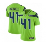 Men's Nike Seattle Seahawks #41 Byron Maxwell Limited Green Rush Vapor Untouchable NFL Jersey