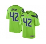 Men's Nike Seattle Seahawks #42 Arthur Brown Limited Green Rush NFL Jersey