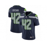 Men's Nike Seattle Seahawks #42 Arthur Brown Vapor Untouchable Limited Steel Blue Team Color NFL Jersey