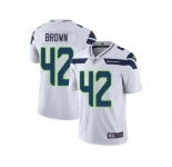Men's Nike Seattle Seahawks #42 Arthur Brown Vapor Untouchable Limited White NFL Jersey