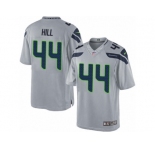 Men's Nike Seattle Seahawks #44 Delano Hill Limited Grey Alternate NFL Jersey