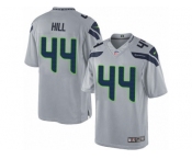 Men's Nike Seattle Seahawks #44 Delano Hill Limited Grey Alternate NFL Jersey