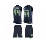Men's Nike Seattle Seahawks #44 Tani Tupou Limited Steel Blue Tank Top Suit NFL Jersey
