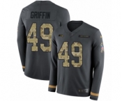 Men's Nike Seattle Seahawks #49 Shaquem Griffin Limited Black Salute to Service Therma Long Sleeve NFL Jersey