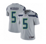 Men's Nike Seattle Seahawks #5 Alex McGough Grey Alternate Vapor Untouchable Limited Player NFL Jersey
