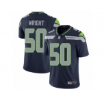 Men's Nike Seattle Seahawks #50 K.J. Wright Vapor Untouchable Limited Steel Blue Team Color NFL Jersey
