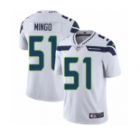 Men's Nike Seattle Seahawks #51 Barkevious Mingo White Vapor Untouchable Limited Player NFL Jersey