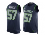 Men's Nike Seattle Seahawks #57 Mike Morgan Limited Steel Blue Player Name & Number Tank Top NFL Jersey