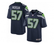 Men's Nike Seattle Seahawks #57 Mike Morgan Limited Steel Blue Team Color NFL Jersey