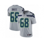 Men's Nike Seattle Seahawks #68 Justin Britt Vapor Untouchable Limited Grey Alternate NFL Jersey