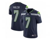 Men's Nike Seattle Seahawks #7 Blair Walsh Steel Blue Team Color Vapor Untouchable Limited Player NFL Jersey