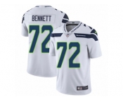 Men's Nike Seattle Seahawks #72 Michael Bennett Vapor Untouchable Limited White NFL Jersey
