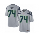 Men's Nike Seattle Seahawks #74 George Fant Limited Grey Alternate NFL Jersey